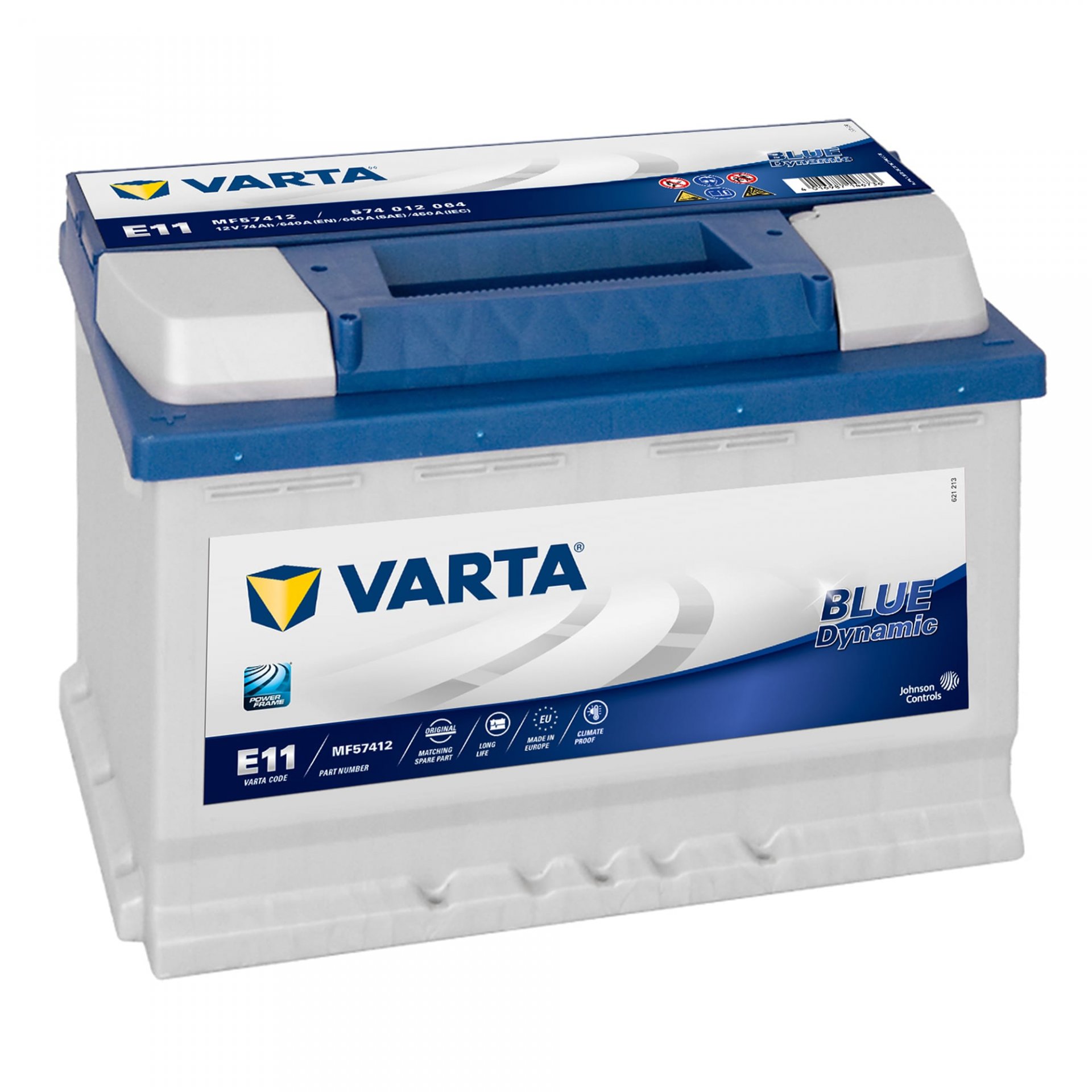 Varta E11 standart tip 74 amper 680 CCA-EN